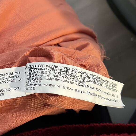 Zara Coral Batwing Sleeve Blouse Size Small - Picture 7 of 7